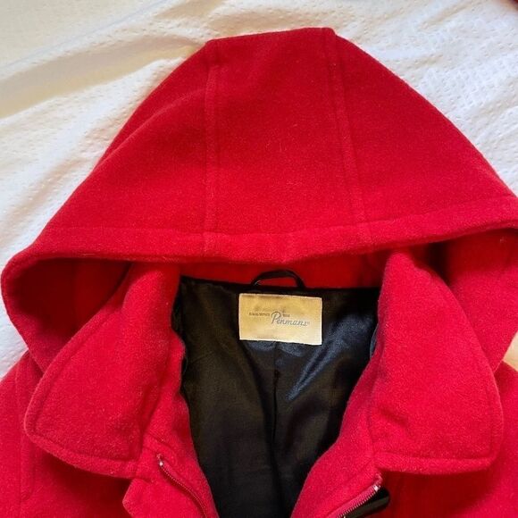 Vintage Penman's wool blend duffle coat with zipper and removable hood M/L - Picture 4 of 10